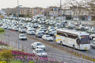 ترافیك سنگین در راه شمال به جنوب جاده های هراز و چالوس