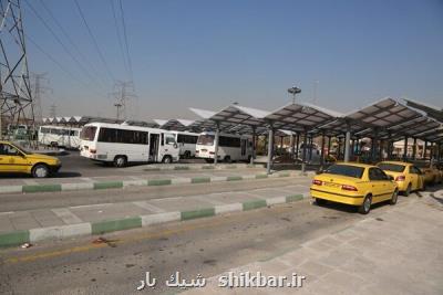 تجهیز پایانه تاکسیرانی منطقه ۱۹ به سر پناه های جدید