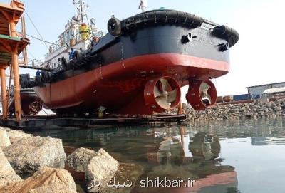 یدک کش هدایت ۶ در بندرشهید رجایی به آب انداخته شد