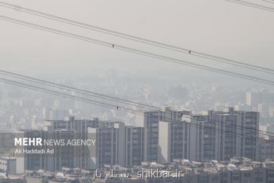 هوای تهران برای شهروندان حساس ناسالم می باشد