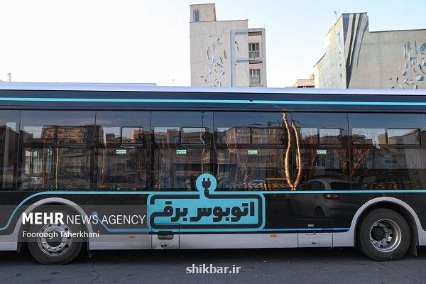 افزایش ناوگان اتوبوس های برقی در تهران برای کاهش آلودگی هوا