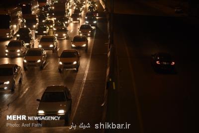 ترافیك سنگین در جاده قدیم بومهن