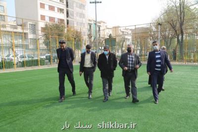 نوسازی ۷ زمین چمن محلی در جنوب شرق تهران